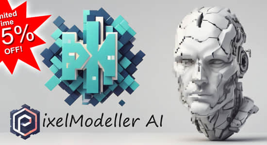 Blender插件-图片智能生成3D模型 Pixelmodeller Ai V1.4.9 Blender插件-图片智能生成3D模型 Pixelmodeller Ai V1.4.9