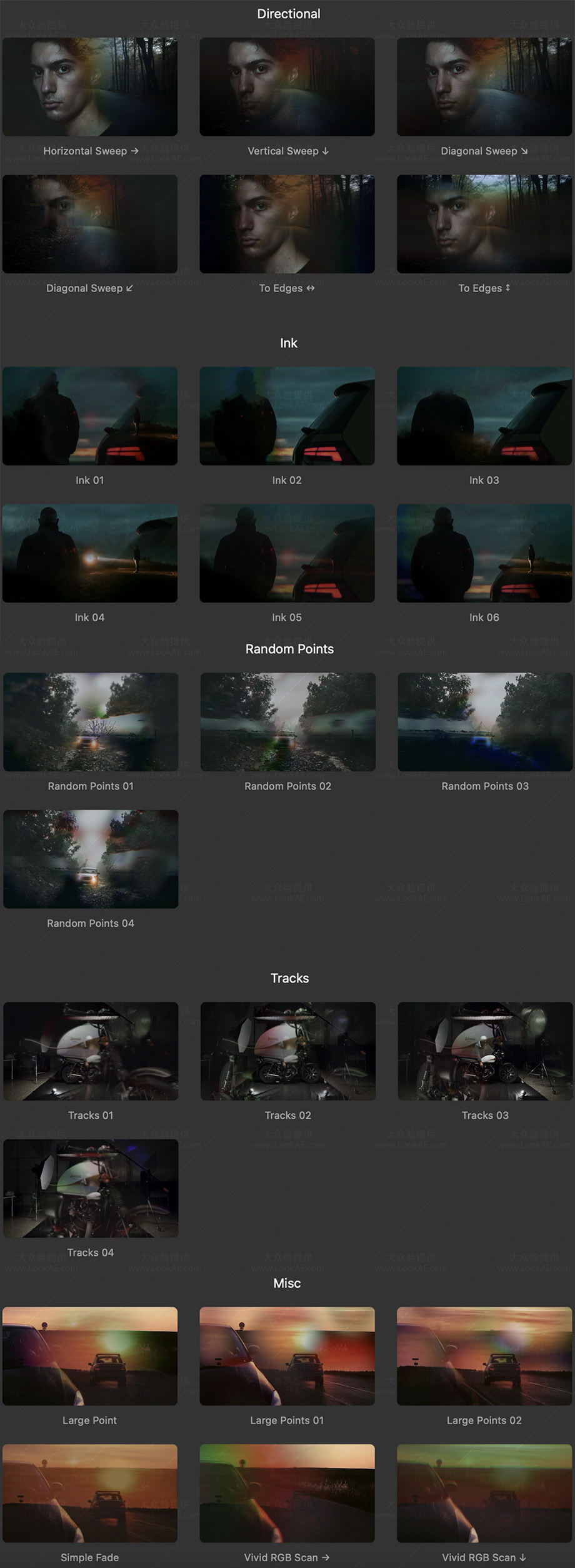 FCPX插件-26个电影感淡入淡出叠化交叉溶解视频转场预设 FCPX插件-26个电影感淡入淡出叠化交叉溶解视频转场预设