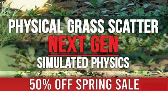 Blender插件-快速生成草地散布效果 Physical Grass Scatter And Draw : Real-Time Physics V1.1.1+使用教程 Blender插件-快速生成草地散布效果 Physical Grass Scatter And Draw : Real-Time Physics V1.1.1+使用教程