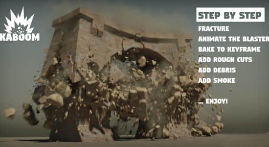 Blender插件-三维模型爆炸破碎特效 Kaboom V1.5.6+使用教程 Blender插件-三维模型爆炸破碎特效 Kaboom V1.5.6+使用教程