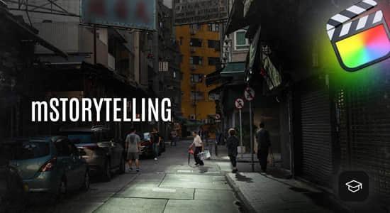 FCPX插件-60个电影叙事纪录片文字图形效果包装动画 mStorytelling