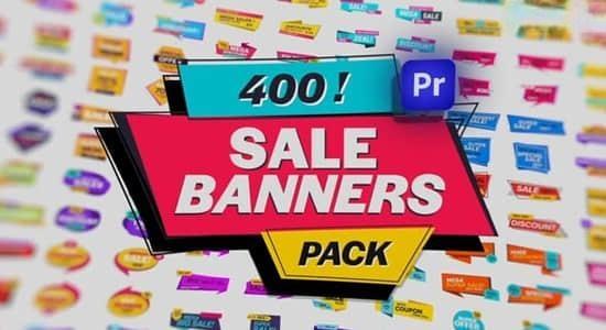 PR模板-400个商品促销打折文字标签动画 Animated Sale Banners Pack PR模板-400个商品促销打折文字标签动画 Animated Sale Banners Pack