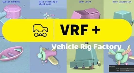 交通工具汽车绑定Blender插件 VRF – Vehicle Rig Factory Plus V4.4.25 交通工具汽车绑定Blender插件 VRF – Vehicle Rig Factory Plus V4.4.25