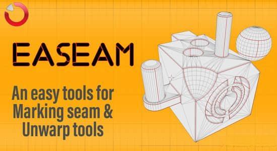 Blender快速展UV插件 Easeam V0.0.7 Blender快速展UV插件 Easeam V0.0.7
