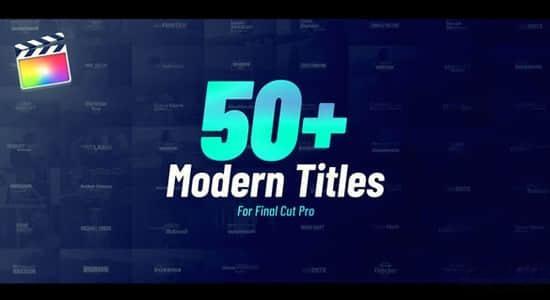 FCPX插件-50个时尚现代文字标题动画预设 Final Cut Pro Titles FCPX插件-50个时尚现代文字标题动画预设 Final Cut Pro Titles