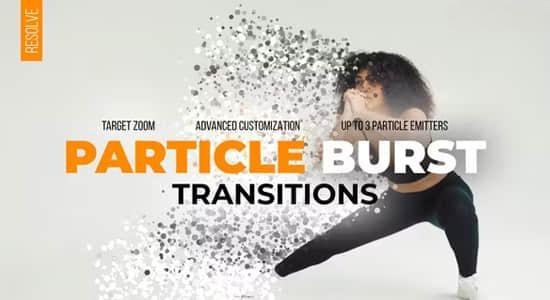达芬奇模板-遮罩边缘粒子消散爆炸特效视频转场预设 Particle Burst Transitions 达芬奇模板-遮罩边缘粒子消散爆炸特效视频转场预设 Particle Burst Transitions