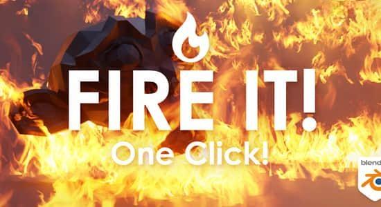 Blender插件-模拟真实火焰燃烧 Fire It v1.0 Blender插件-模拟真实火焰燃烧 Fire It v1.0