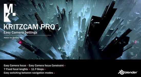 Blender插件-三维摄像机控制焦点移动工具 Kritz Cam Pro V1.3.1 Blender插件-三维摄像机控制焦点移动工具 Kritz Cam Pro V1.3.1
