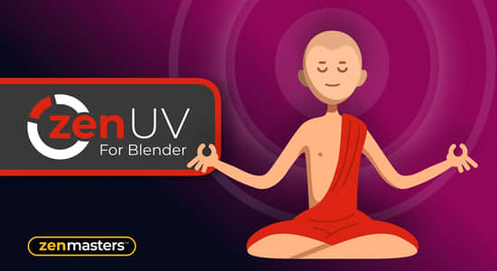 Blender插件-三维模型展UV工具 Zen UV V5.0.0.12 Blender插件-三维模型展UV工具 Zen UV V5.0.0.12