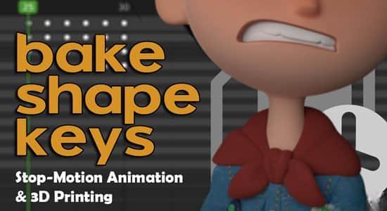 形态键烘焙Blender插件 Bake Shape Keys v1.2.0