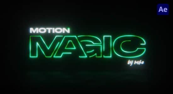 AE教程-运动图形创意视觉MG动画制作基础学习 Motion Magic
