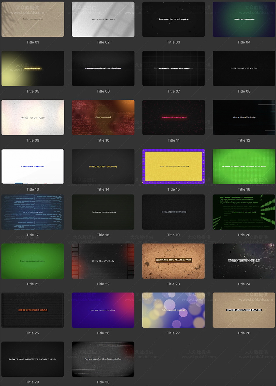 FCPX插件-30种现代经典打字机效果文字标题输入动画 FCPX插件-30种现代经典打字机效果文字标题输入动画