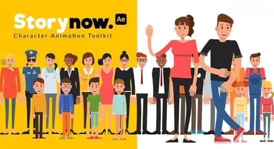 AE/PR模板-人物角色绑定场景解说MG图形动画 Story Now Characters Animation AE/PR模板-人物角色绑定场景解说MG图形动画 Story Now Characters Animation