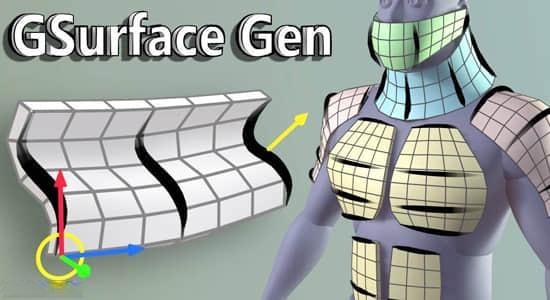 Blender插件-轻松创建遮挡网格并绘制表面 GSurface Gen v1.1+使用教程 Blender插件-轻松创建遮挡网格并绘制表面 GSurface Gen v1.1+使用教程