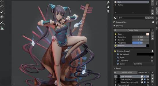 贴图图层管理Blender插件 Ucupaint V1.2.10