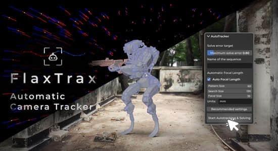 三维摄像机跟踪反求Blender插件 Flaxtrax V1.7.0 – Automated Camera Tracking 三维摄像机跟踪反求Blender插件 Flaxtrax V1.7.0 – Automated Camera Tracking