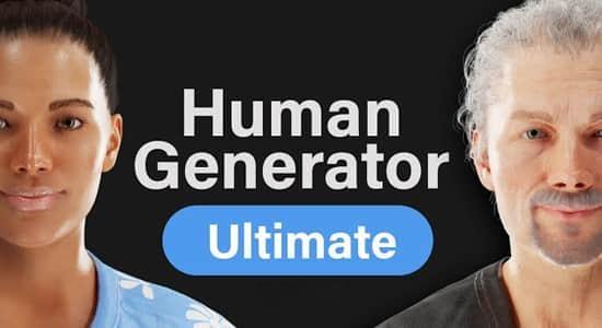 Blender插件-三维人物模型生成器 Human Generator Ultimate 4.0.21+预设 Blender插件-三维人物模型生成器 Human Generator Ultimate 4.0.21+预设
