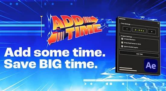 AE脚本-合成添加时间智能调整工具 Add Time V1.0.0+使用教程 AE脚本-合成添加时间智能调整工具 Add Time V1.0.0+使用教程
