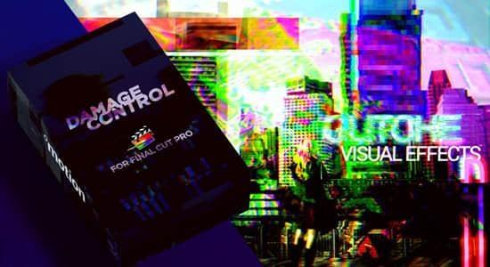 FCPX插件-50个画面故障损坏干扰文字标题转场特效预设 FCPX插件-50个画面故障损坏干扰文字标题转场特效预设