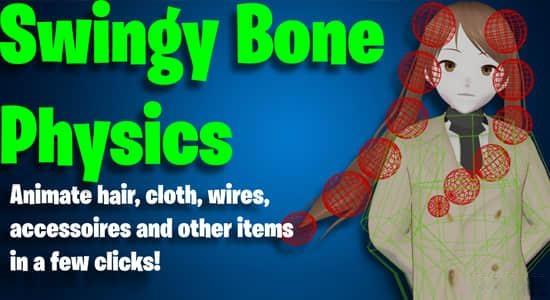 Blender插件-飘动摆动骨骼绑定工具 Swingy Bone Physics V1.8.0 Blender插件-飘动摆动骨骼绑定工具 Swingy Bone Physics V1.8.0