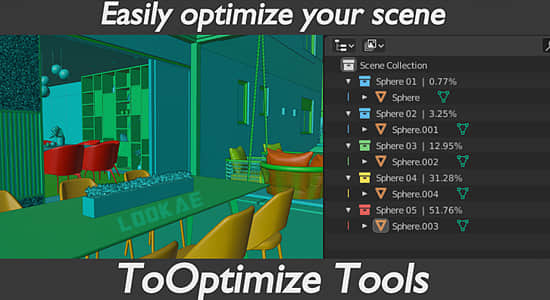 Blender插件-场景分析优化工具 ToOptimize Tools V1.2.7.4 Blender插件-场景分析优化工具 ToOptimize Tools V1.2.7.4