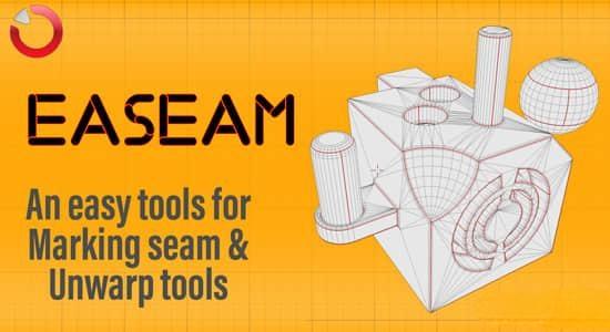 Blender快速展UV插件 Easeam V1.1.0 Blender快速展UV插件 Easeam V1.1.0