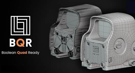 Blender插件-布尔建模网格优化工具 BQR Boolean Quad Ready V1.4 Blender插件-布尔建模网格优化工具 BQR Boolean Quad Ready V1.6