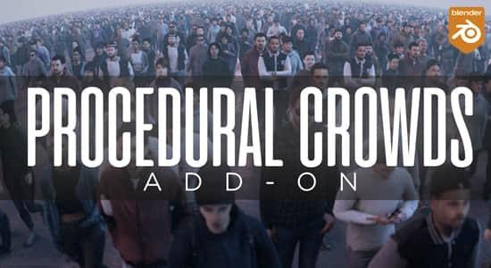 Blender插件-程序化人群生成器 Procedural Crowds v2.2.0+预设库 Blender插件-程序化人群生成器 Procedural Crowds v2.2.0+预设库