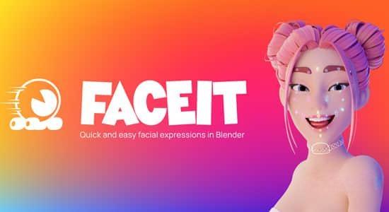 手机人像面部动作捕捉Blender插件 Faceit V2.3.47