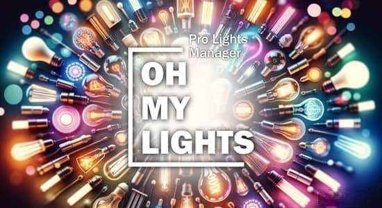 Blender插件-灯光控制管理工具 Oh My Lights V1.2.0 Blender插件-灯光控制管理工具 Oh My Lights V1.2.0