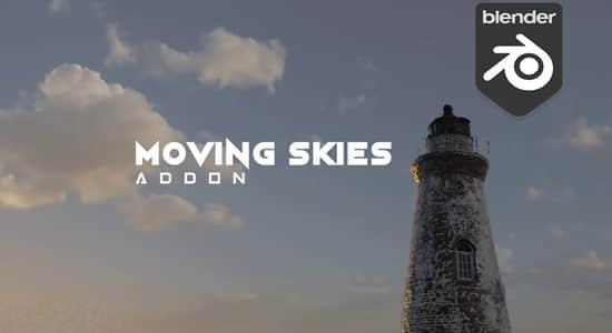 Blender插件-创建动态云层天空动画 Moving Skies v1.0.0 Blender插件-创建动态云层天空动画 Moving Skies v1.0.0