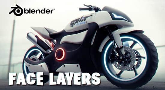 Blender插件-快速选择隐藏模型面 Face Layers V1.0+使用教程 Blender插件-快速选择隐藏模型面 Face Layers V1.0+使用教程