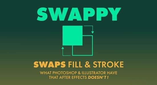 AE脚本-图形填充描边交换工具 Swappy V1.0+使用教程 AE脚本-图形填充描边交换工具 Swappy V1.0+使用教程