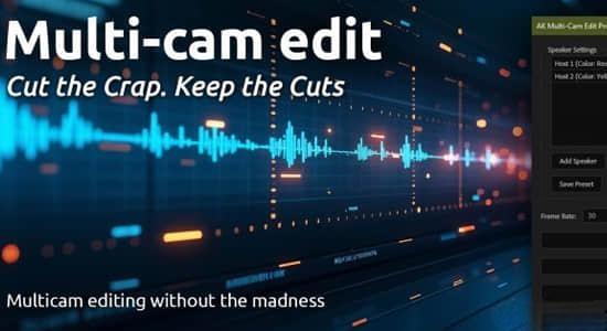 AE脚本-多机位镜头视频素材自动快速剪辑 Multi-Cam Edit Pro v1.0.0 Win+使用教程 AE脚本-多机位镜头视频素材自动快速剪辑 Multi-Cam Edit Pro v1.0.0 Win+使用教程