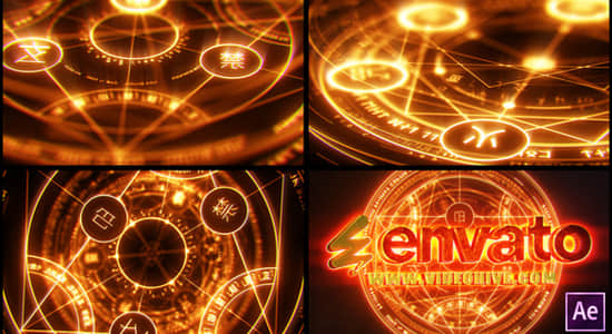 AE模板-玄幻魔法阵LOGO标志片头动画 AE模板-玄幻魔法阵LOGO标志片头动画