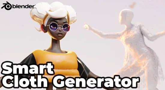 智能服装设计布料模拟生成器Blender插件 Divine Cut | Smart Cloth Generator V2.3 智能服装设计布料模拟生成器Blender插件 Divine Cut | Smart Cloth Generator V2.3