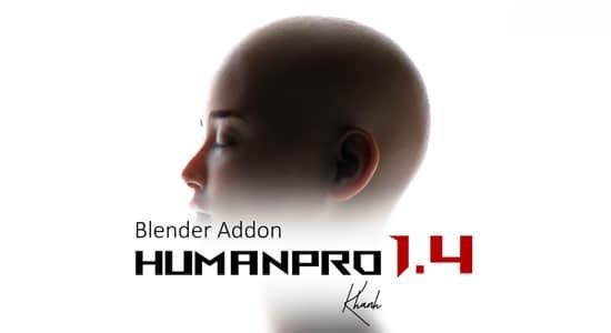 Blender插件-模拟真实人物皮肤面部表情绑定工具 HumanPro V1.4 Blender插件-模拟真实人物皮肤面部表情绑定工具 HumanPro V1.4