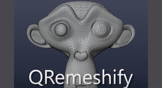 Blender插件-三维模型四边面拓扑工具 QRemeshify v1.1.0 Blender插件-三维模型四边面拓扑工具 QRemeshify v1.1.0