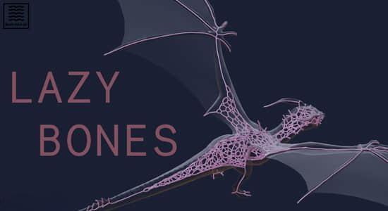 Blender插件-模型骨骼绑定生成器 Lazy Bones V1.0.0+使用教程 Blender插件-模型骨骼绑定生成器 Lazy Bones V1.0.0+使用教程