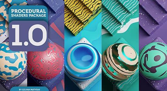 22个程序化着色器资产Blender预设 Procedural Shader v1.0 22个程序化着色器资产Blender预设 Procedural Shader v1.0