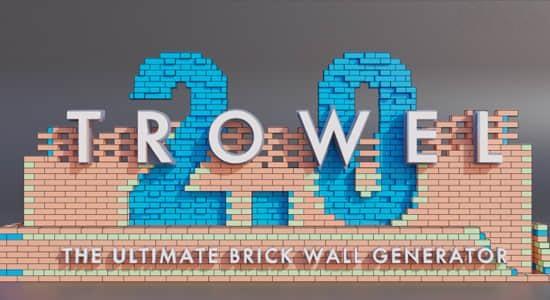 Blender插件-三维砖墙生成器 Trowel V2.5 – The Ultimate Brick Wall Generator Blender插件-三维砖墙生成器 Trowel V2.5 – The Ultimate Brick Wall Generator