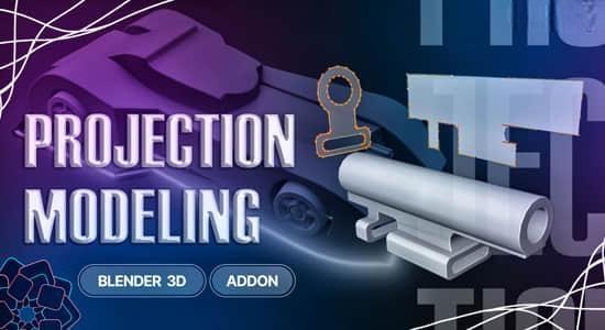 Blender插件-使用2D投影创建3D模型 Projection Modeling V1.1.4+使用教程 Blender插件-使用2D投影创建3D模型 Projection Modeling V1.1.4+使用教程