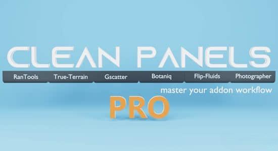 工作流程界面管理Blender插件 Clean Panels V6.0.8 工作流程界面管理Blender插件 Clean Panels V6.0.8