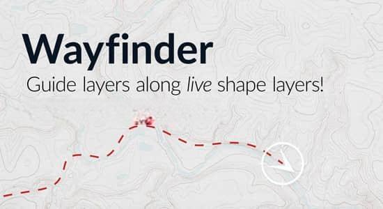 图层路径跟踪动画AE脚本 Wayfinder v1.2.8 图层路径跟踪动画AE脚本 Wayfinder v1.2.8
