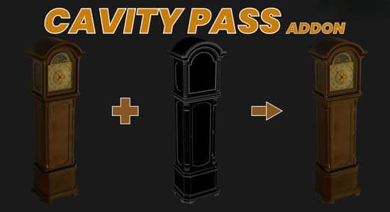 Blender插件-模型边界通道渲染合成 Cavity Pass v1.2.0 Blender插件-模型边界通道渲染合成 Cavity Pass v1.2.0