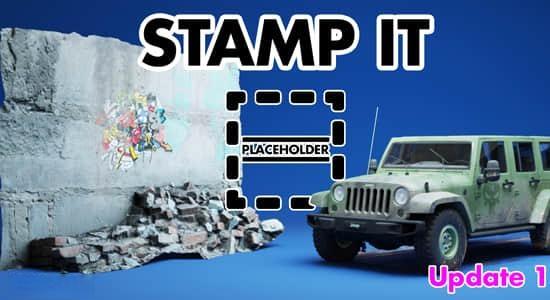 贴图印章工具Blender插件 Stamp It! v1.0.0 贴图印章工具Blender插件 Stamp It! v1.0.0