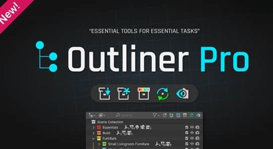 Blender插件-轻松管理整合模型对象 Outliner Pro V0.1.1 Blender插件-轻松管理整合模型对象 Outliner Pro V0.1.1