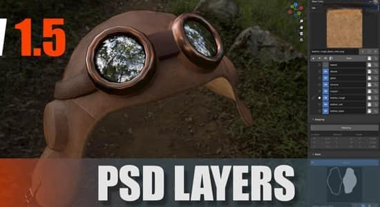 Blender插件-贴图纹理分层绘制 PSD-Layers V1.5.2 Blender插件-贴图纹理分层绘制 PSD-Layers V1.5.2