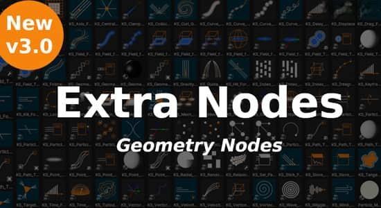 Blender预设-图形元素特效动画几何节点资产包 Extra Nodes For Geometry Nodes V3.0 + 视频教程 Blender预设-图形元素特效动画几何节点资产包 Extra Nodes For Geometry Nodes V3.5