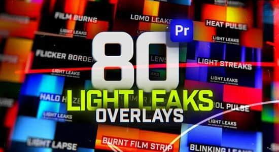 PR模板-80种炫光闪烁叠加特效动画 Animated Light Leaks Overlays Pack PR模板-80种炫光闪烁叠加特效动画 Animated Light Leaks Overlays Pack
